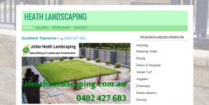 HeathLandscaping.com.au Website by Tim Heath Solutions Web Design