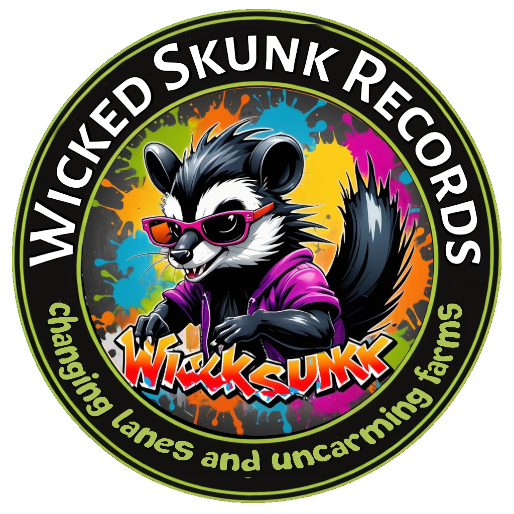 Wicked Skunk Records Label with Mascot icon large